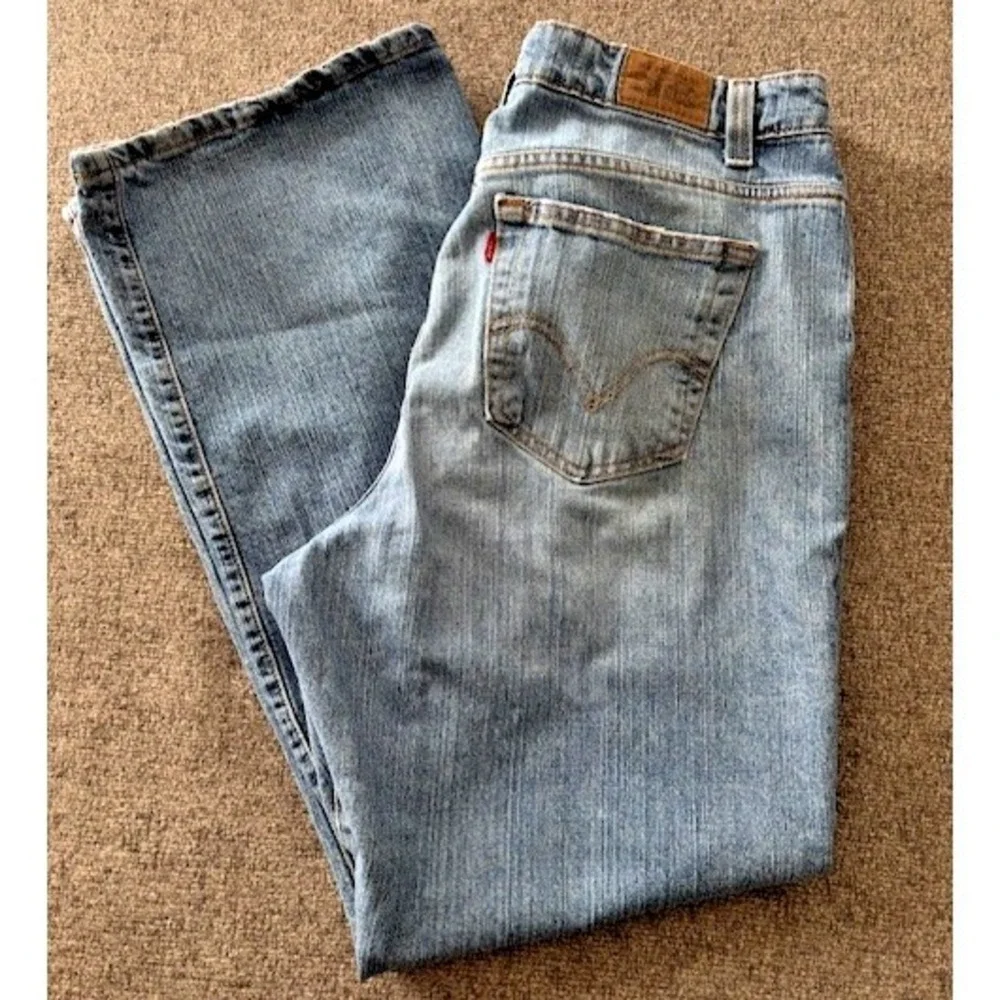 Levi's 515 Bootcut Jeans Women's 18M Blue Stretch Denim Mid Rise Classic